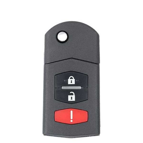 2005-2015 Mazda 2 / 3 / 5 / CX-7 / CX-9 / 3-Button Flip Key / PN: CC43-67-5RYC / BGBX1T478SKE125-01 / AFTERMARKET 2005-2015 Mazda 2 / 3 / 5 / CX-7 / CX-9 / 3-Button Flip Key / PN: CC43-67-5RYC / BGBX1T478SKE125-01 / AFTERMARKET